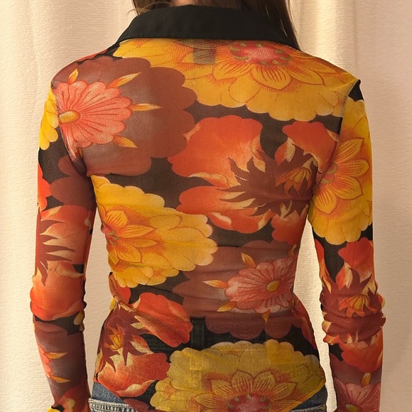 Vintage Floral Vivienne Tam Button Up - Picture 2 of 4